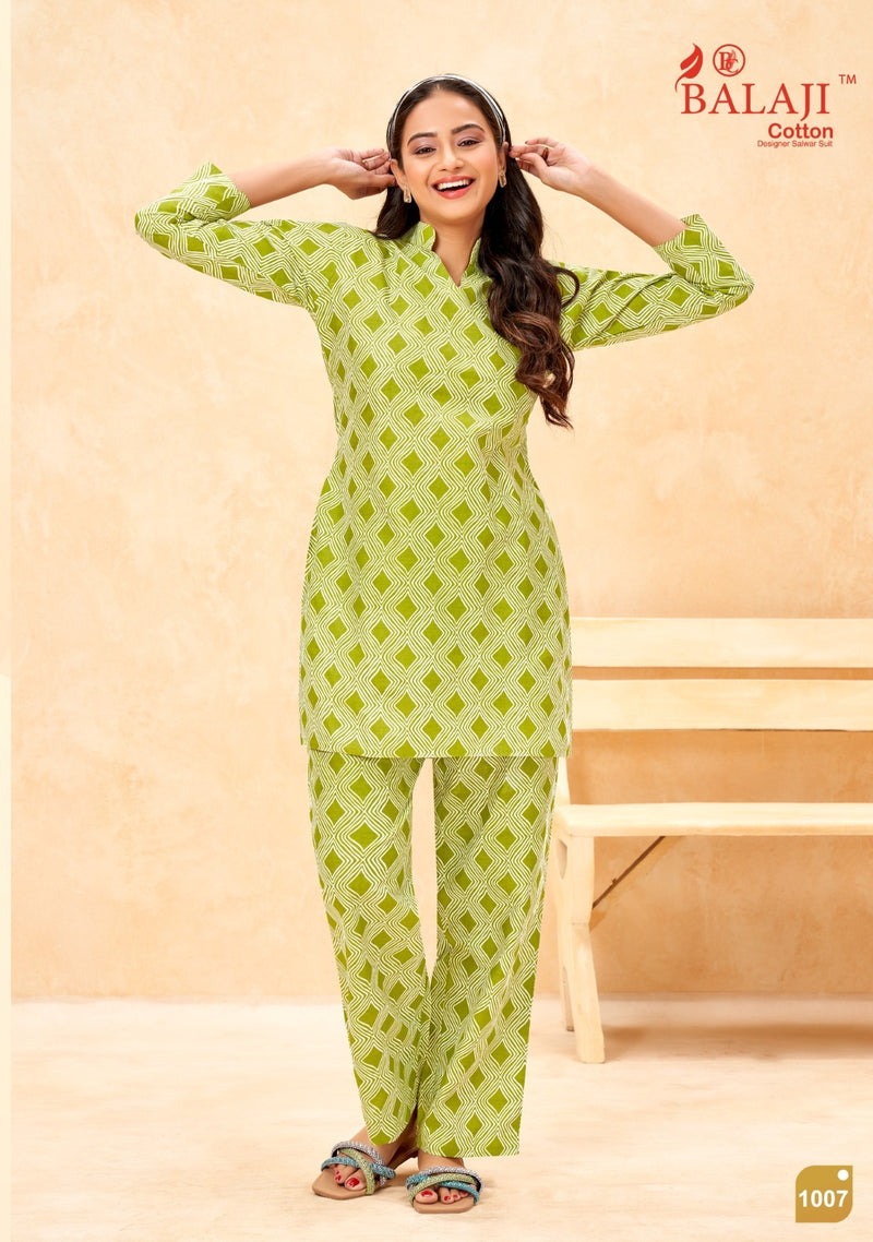Balaji Cotton Maryam Cotton Printed Fancy Top With Bottom Pair Collection