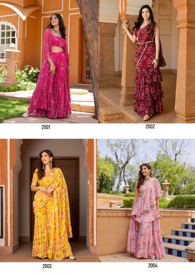 Mf Masakali Vol 2 Georgette Designer Gown With Bottom