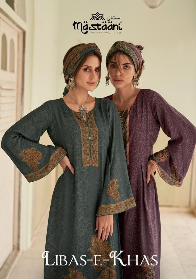 Mumtaz Arts Libas E Khas Pashmina Viscose Digital Print Suits Collection