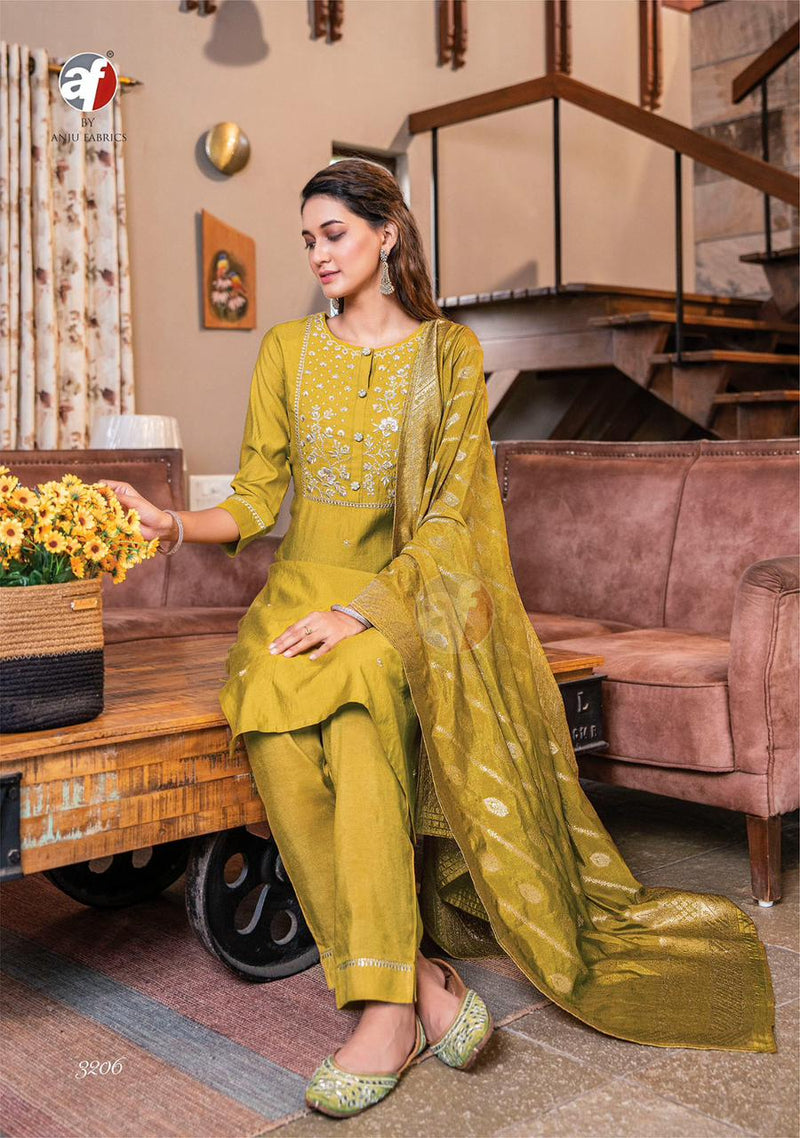 Anju Fabrics Mayuri Vol 3 Viscose Embroidered Designer Readymade Suits