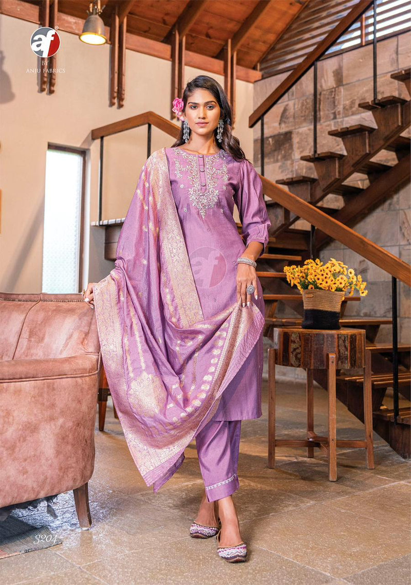 Anju Fabrics Mayuri Vol 3 Viscose Embroidered Designer Readymade Suits