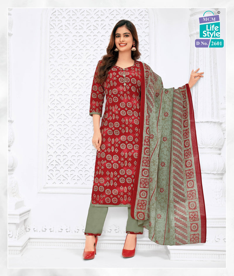 Mcm Lifestyle Priyalaxmi Vol 26 Cotton Printed Fully Stitched Suits