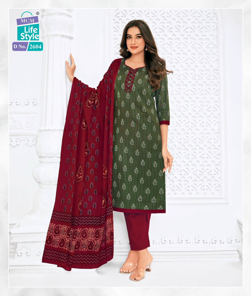 Mcm Lifestyle Priyalaxmi Vol 26 Cotton Printed Fully Stitched Suits