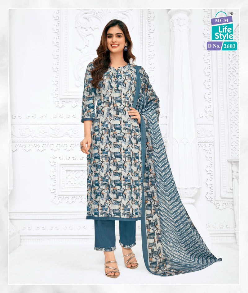 Mcm Lifestyle Priyalaxmi Vol 26 Cotton Printed Fully Stitched Suits