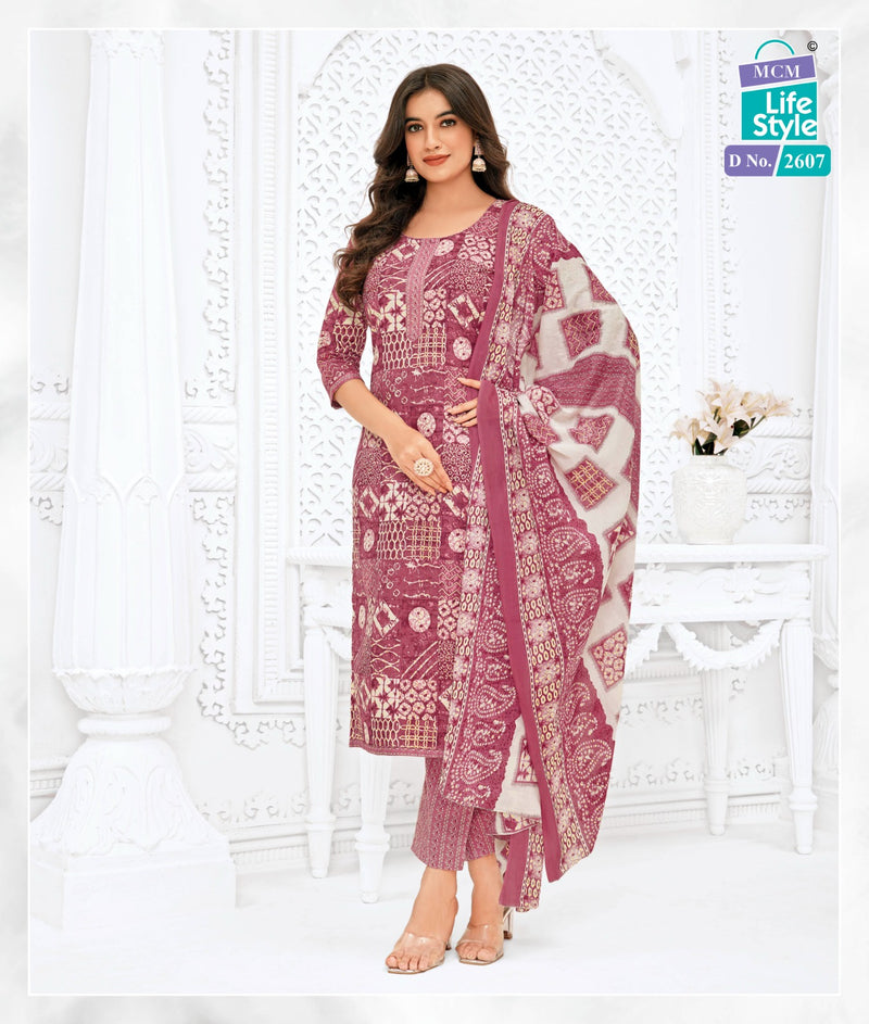 Mcm Lifestyle Priyalaxmi Vol 26 Cotton Printed Fully Stitched Suits