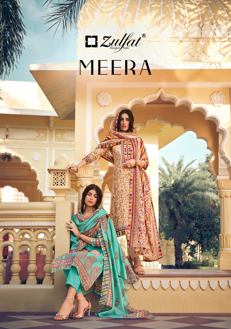 Zulfat Designer Suits Meera Cotton Fancy Designer Print Salwar Suits