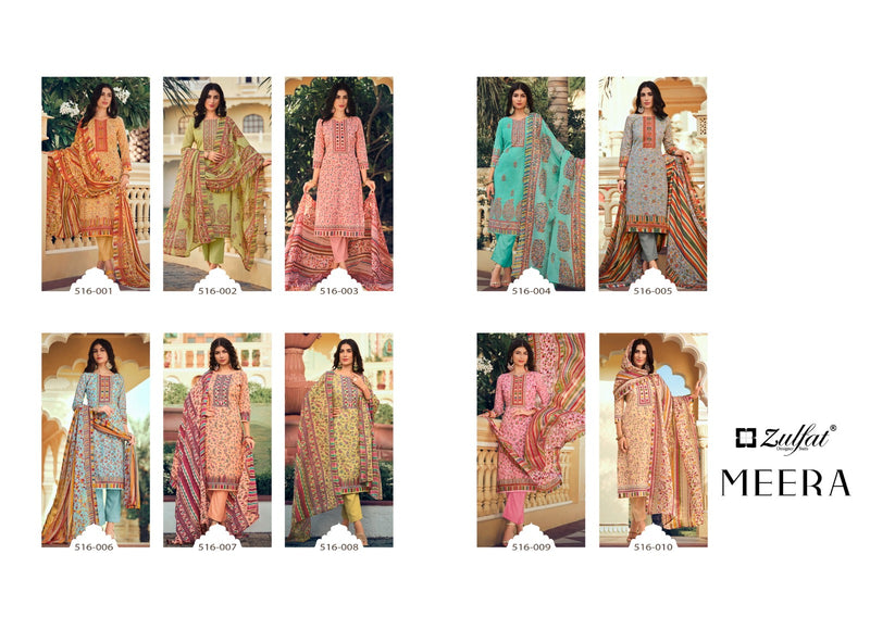 Zulfat Designer Suits Meera Cotton Fancy Designer Print Salwar Suits