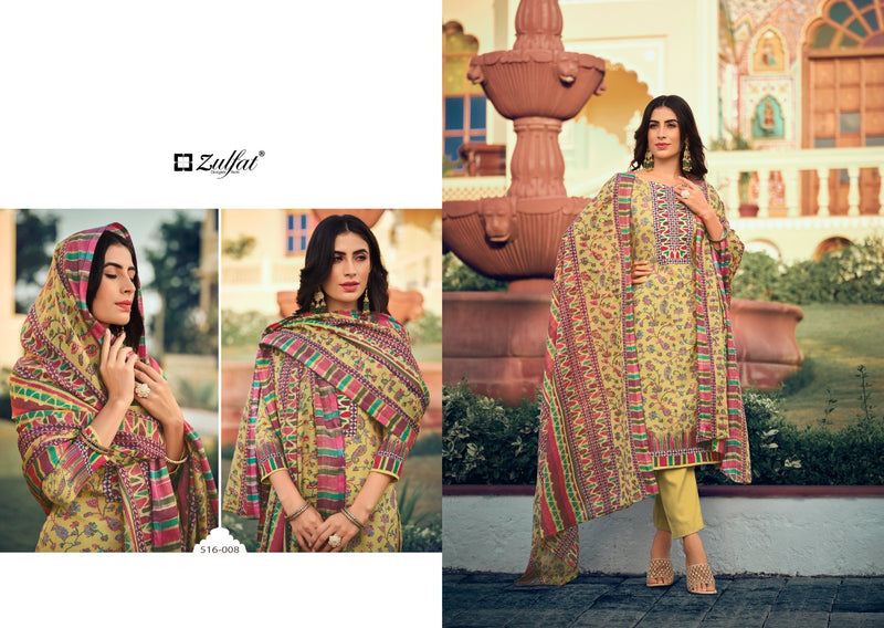 Zulfat Designer Suits Meera Cotton Fancy Designer Print Salwar Suits