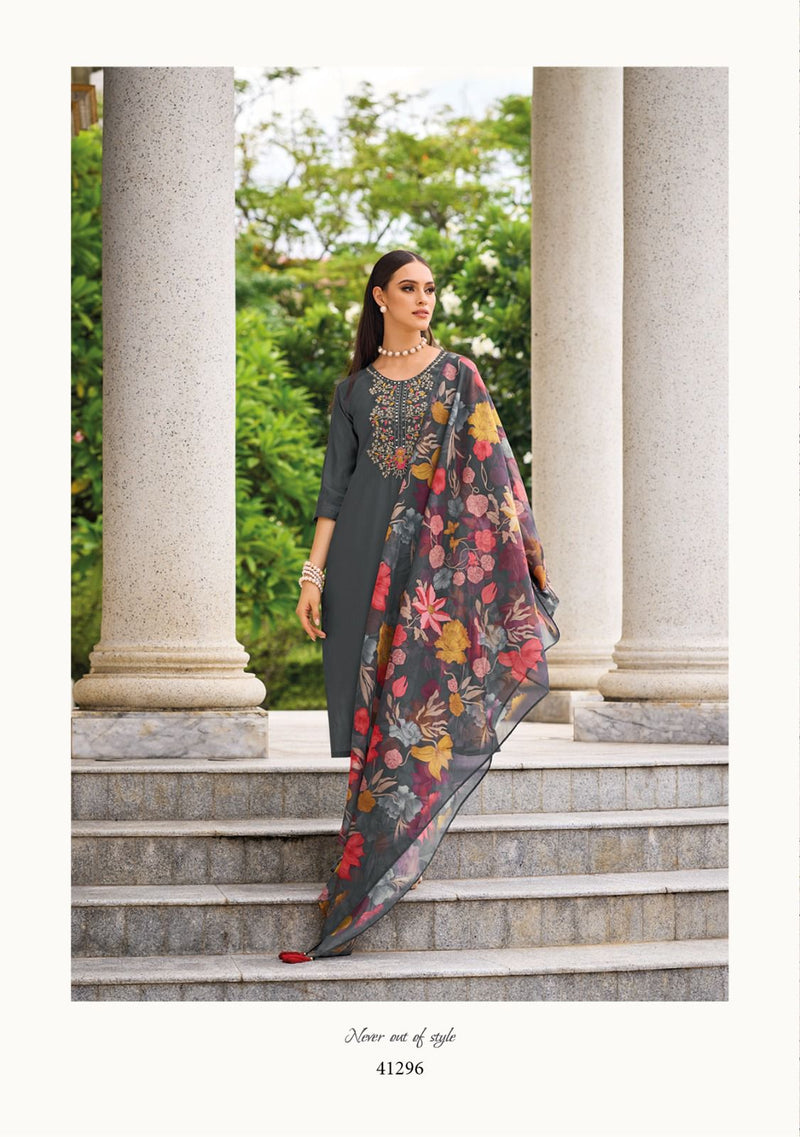 Kailee Fashion Mehboob Viscose With Mirror Work Designer Kurti With Pant