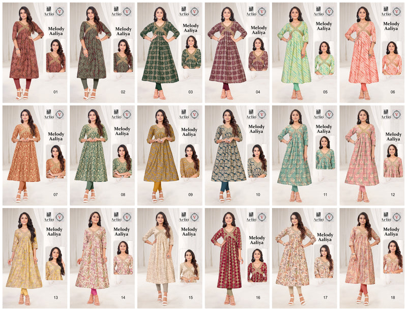 Kapil Trendz Melody Aaliya Modal Foil Printed Fabrics Fancy Aaliya Pattern Kurtis