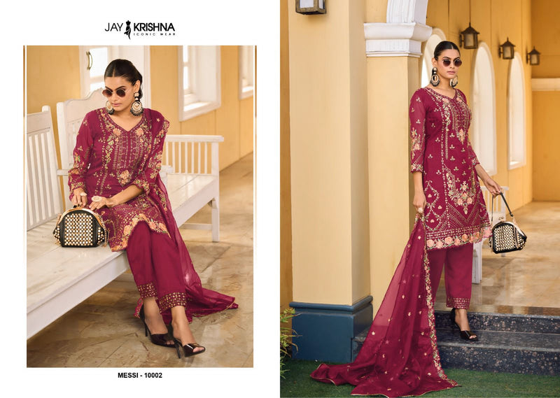 Your Choice Messi Vol 1 Organza Heavy Embroidery Designer Ready Made Suits