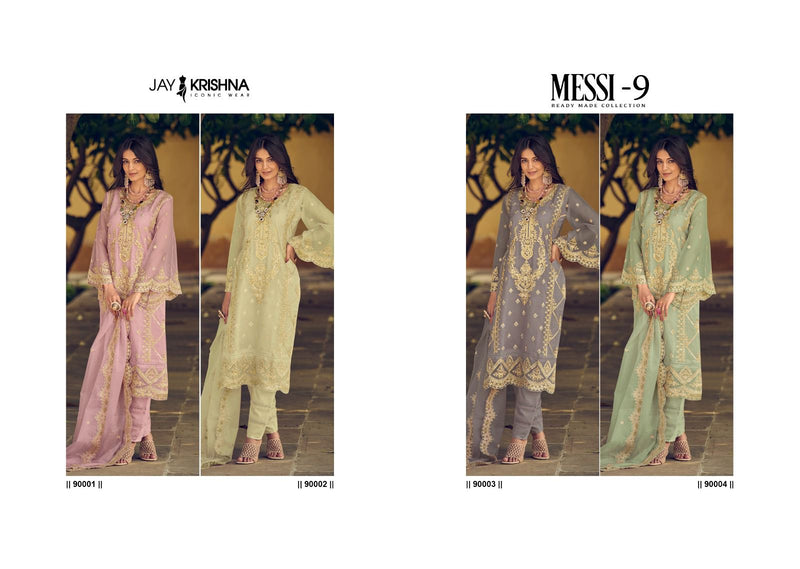 Your Choice Messi Vol 9 Organza With Heavy Embroidery Designer Ready Made Suits