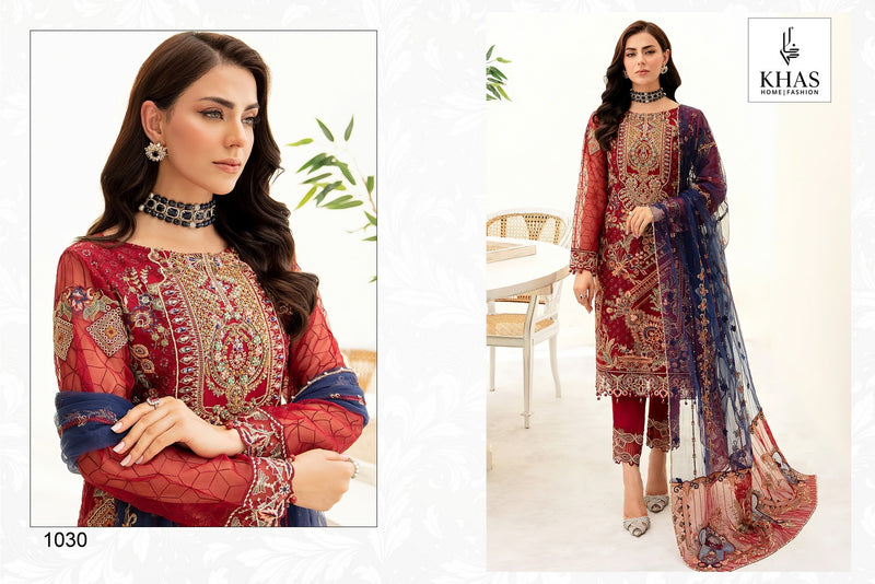 Khas Fashion Minhal Georgette With Embroidery Designer Suit Collection