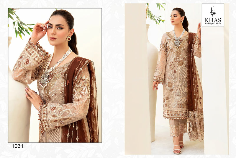 Khas Fashion Minhal Georgette With Embroidery Designer Suit Collection