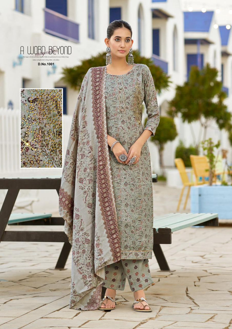 Roli Moli Creation Mirah Pashmina Swarovski Diamond Work Casual Salwar Suit