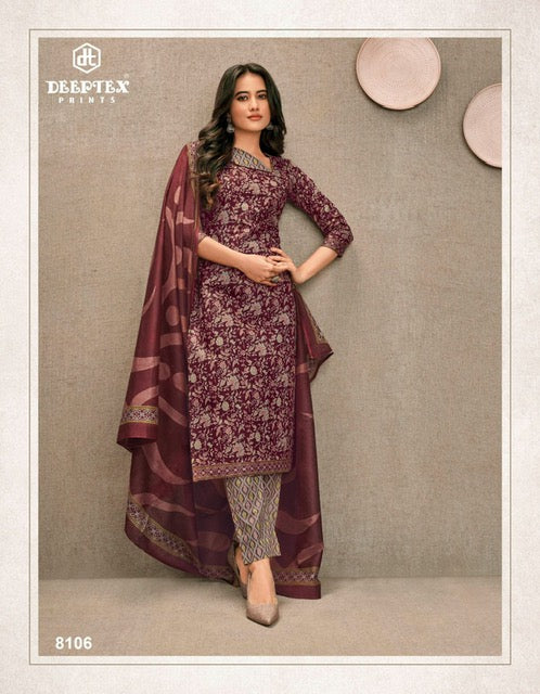 Deeptex Prints Miss India Vol 81 Cotton Printed Regular Wear Salwar Suit Collection
