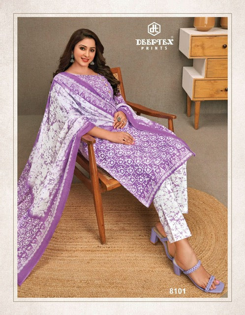 Deeptex Prints Miss India Vol 81 Cotton Printed Regular Wear Salwar Suit Collection