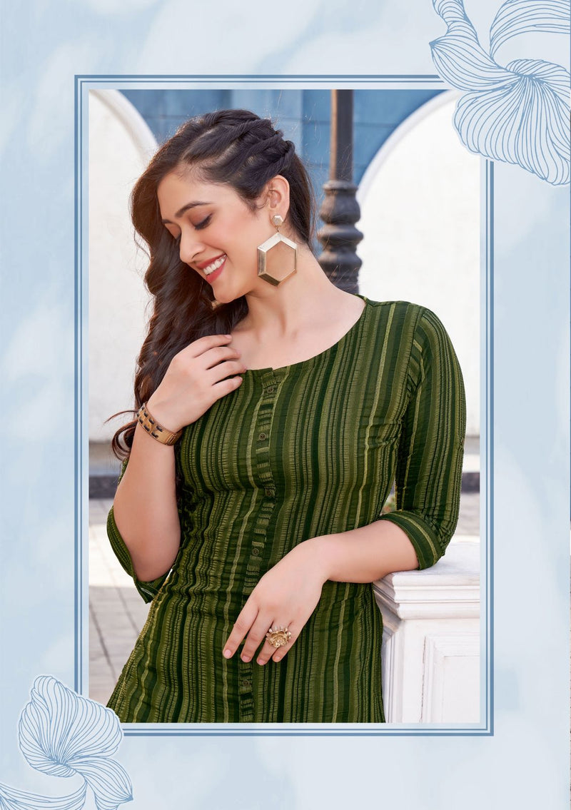 Mittoo Mohini Vol 13 Weaving Strips Fancy Daily Wear Designer Kurti