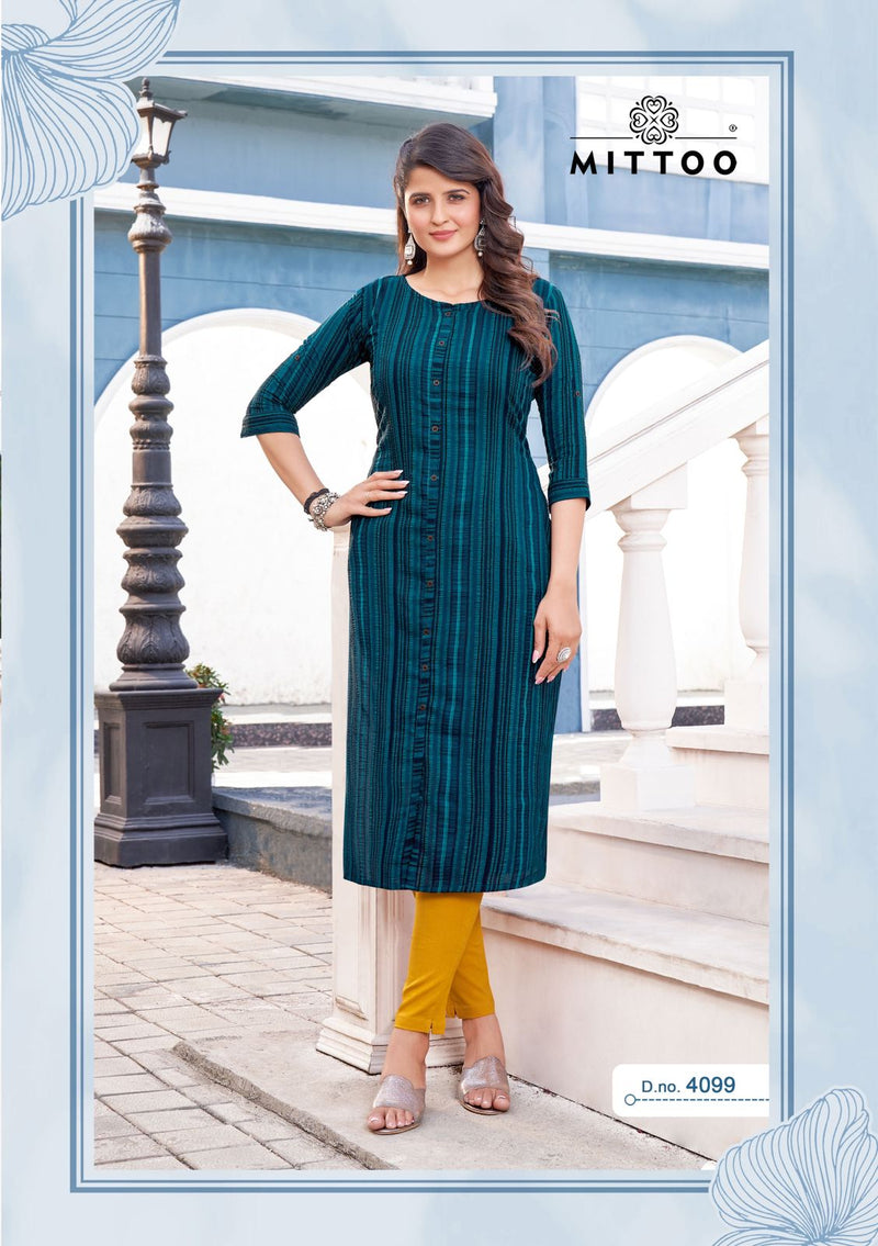 Mittoo Mohini Vol 13 Weaving Strips Fancy Daily Wear Designer Kurti