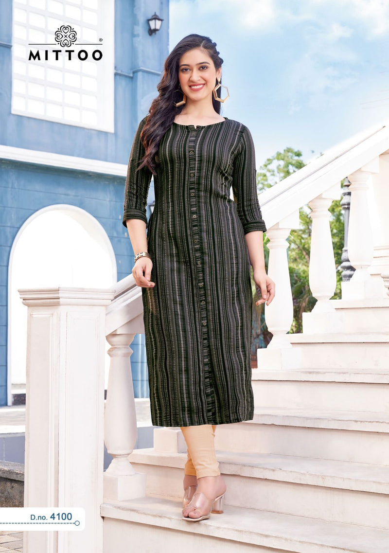 Mittoo Mohini Vol 13 Weaving Strips Fancy Daily Wear Designer Kurti