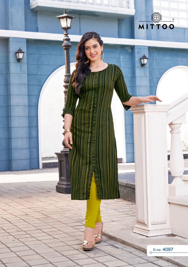 Mittoo Mohini Vol 13 Weaving Strips Fancy Daily Wear Designer Kurti