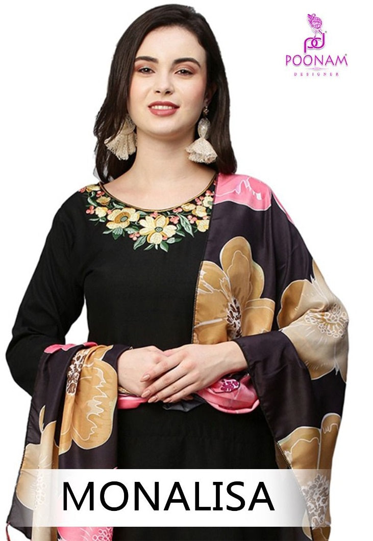 Poonam Designer Monalisa Cotton Fancy Designer Kurti Combo Set Collection