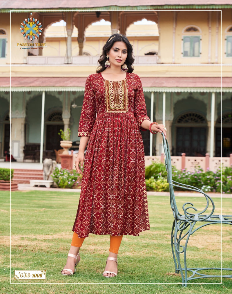 Passion Tree Monza Vol 1 Rayon Sequence Embroidery Designer Fancy Naira Style Kurtis
