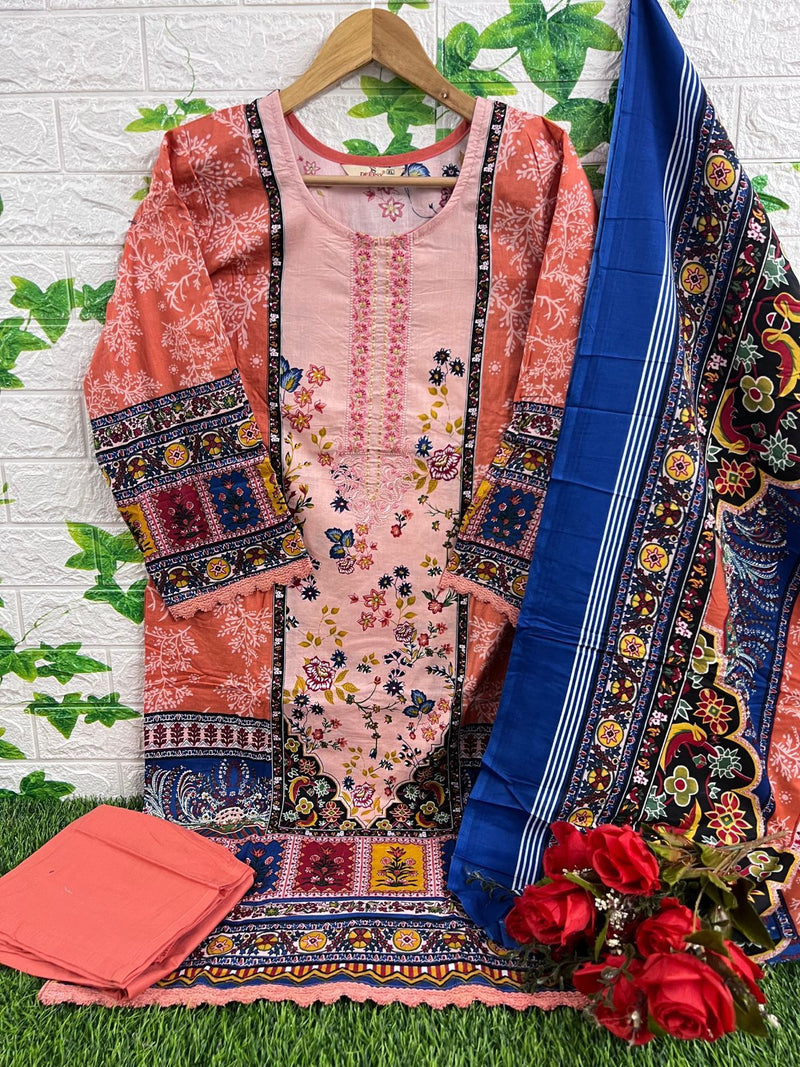 Deepsy Suits Firdous Morja Ready Made Lawn Collection Cotton Print With Embroidery Designer Suits