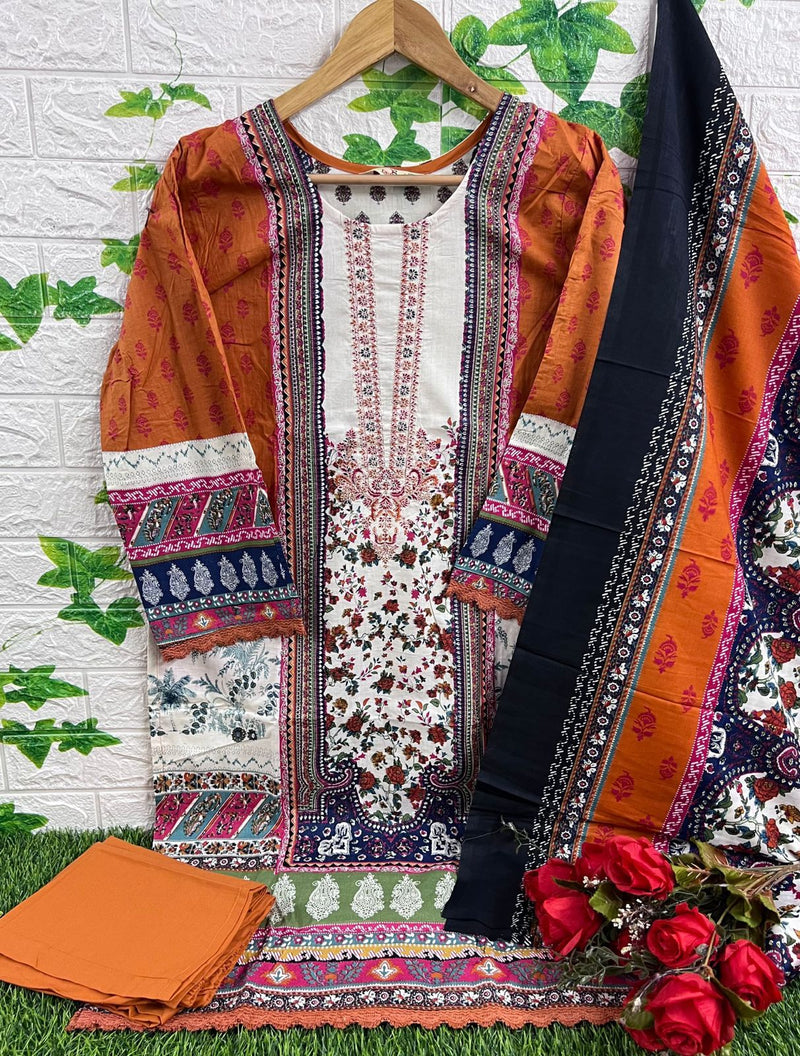 Deepsy Suits Firdous Morja Ready Made Lawn Collection Cotton Print With Embroidery Designer Suits