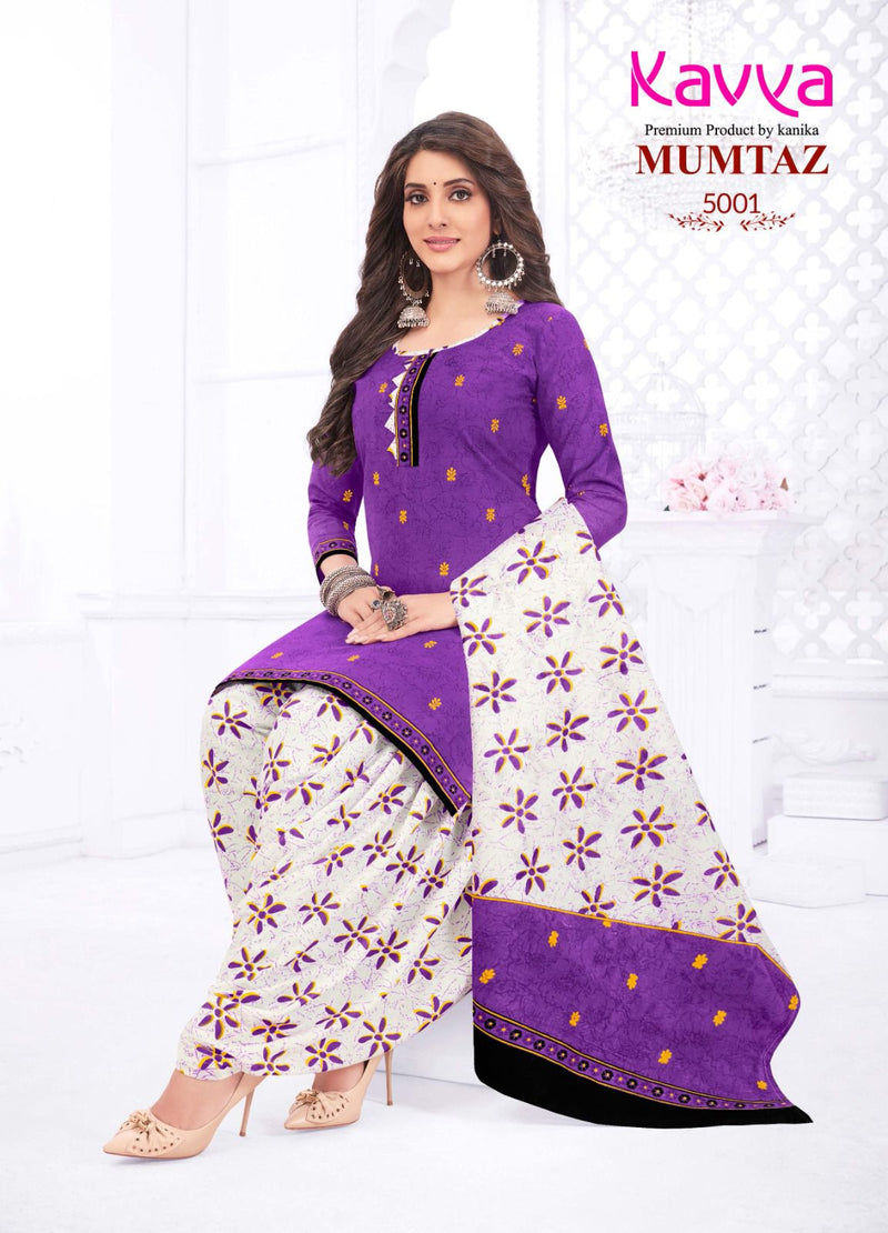 Kavya Mumtaz Vol 5 Cotton Printed Ready Made Patiyala Suits
