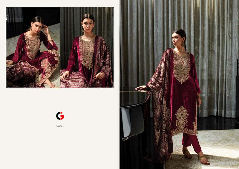 Deepsy Suits Murad Velvet With Heavy Embroidery Work Pakistani Suits