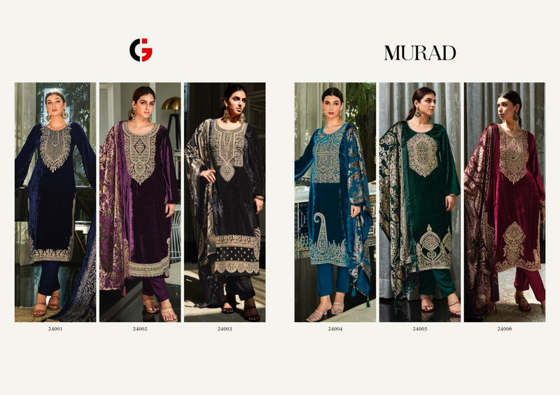 Deepsy Suits Murad Velvet With Heavy Embroidery Work Pakistani Suits