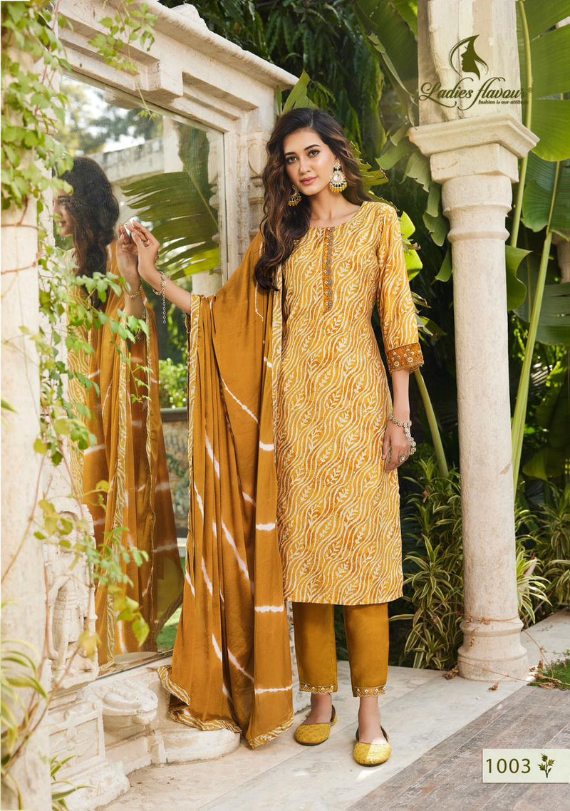 Ladies Flavour Muskan Modal With Embroidery Work Straight Kurtis