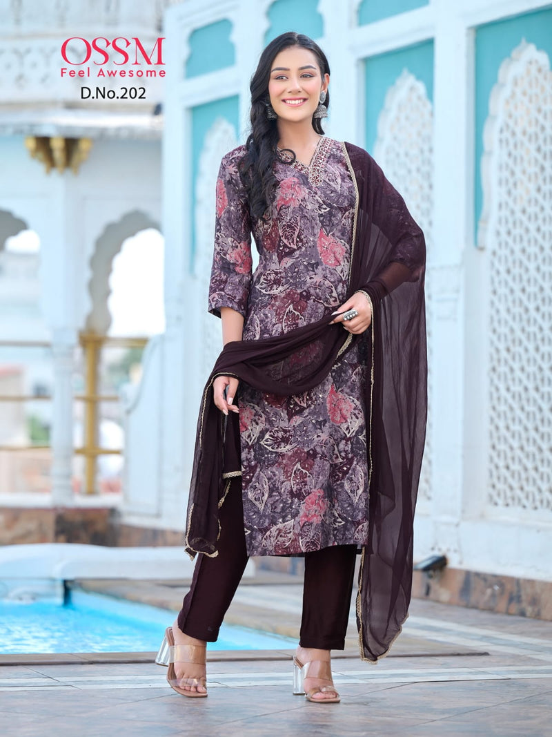 Ossm Muskan Vol 2 Modal With Sequence Embroiderywork Kurti Collection