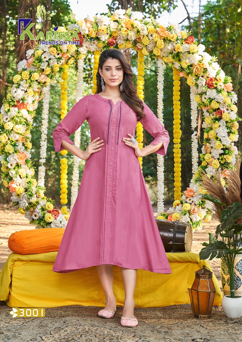 Karissa Muskan Vol 4 Rayon Heavy Embroidery Work Fancy Designer Partywear Kurti