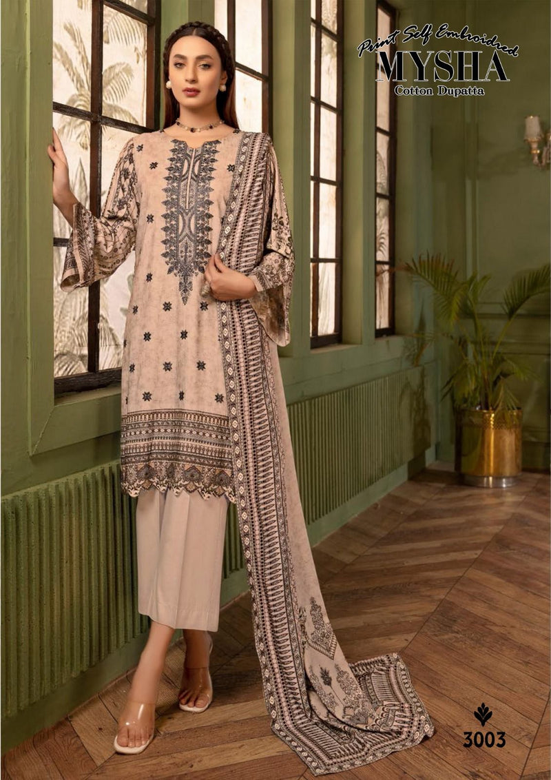Gull Aahmed Mysha Vol 3 Lawn Cotton With Embroidery Work Suits