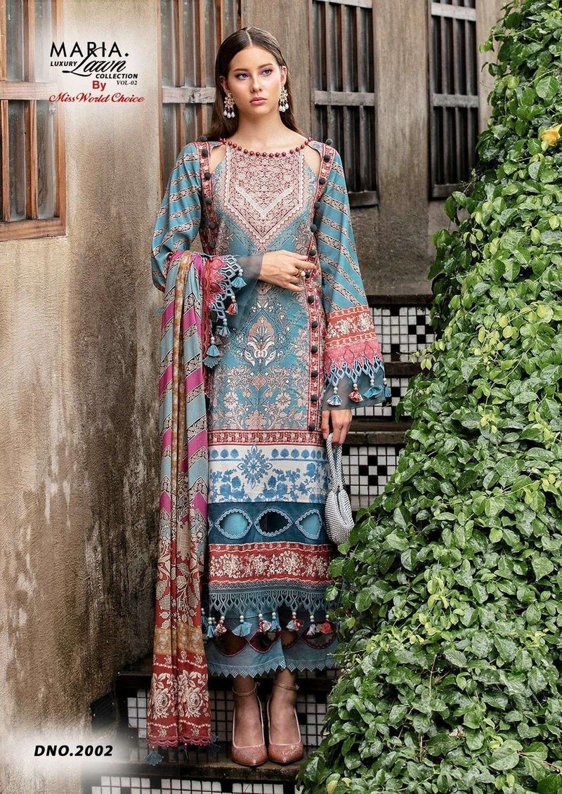 Miss World Maria B Vol 2 Lawn Cotton Printed Casual Wear Salwar Suit