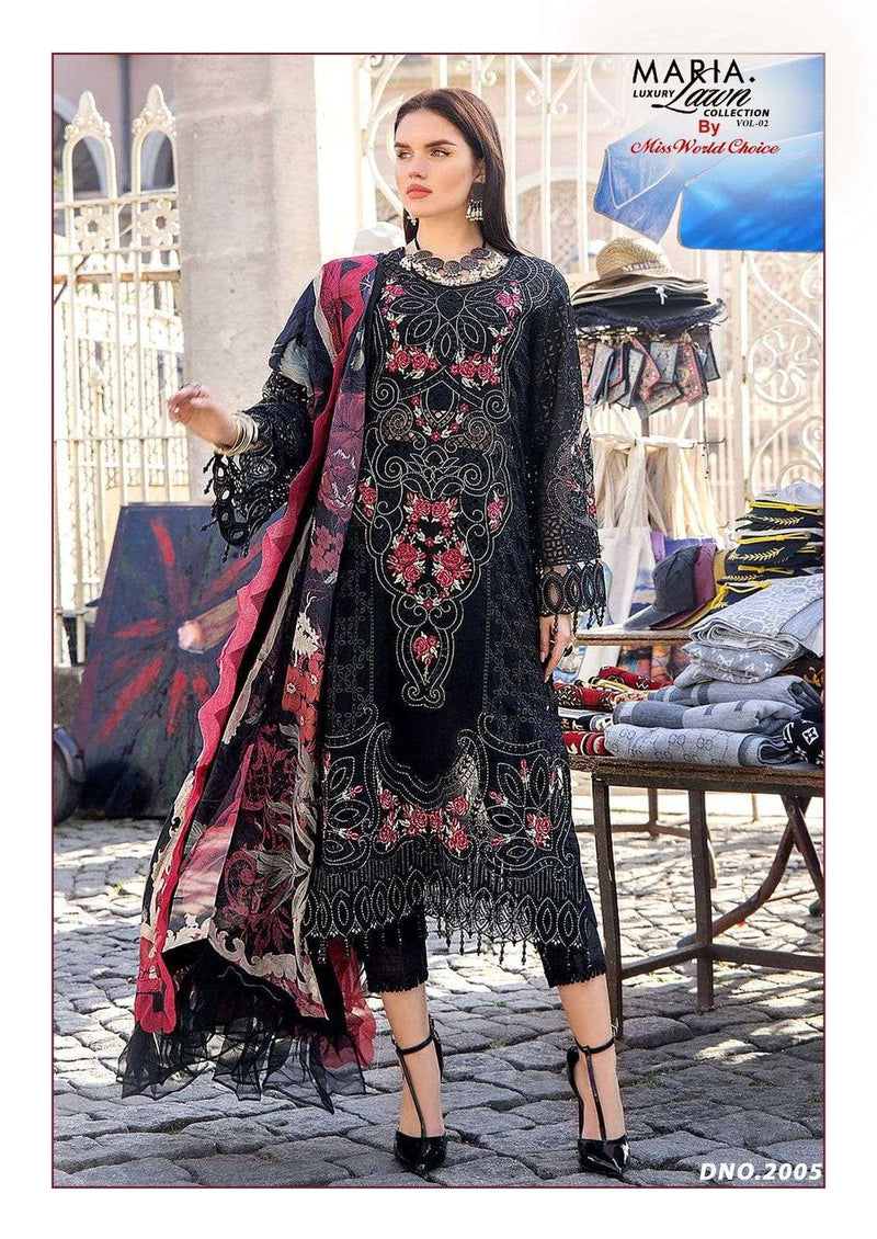 Miss World Maria B Vol 2 Lawn Cotton Printed Casual Wear Salwar Suit