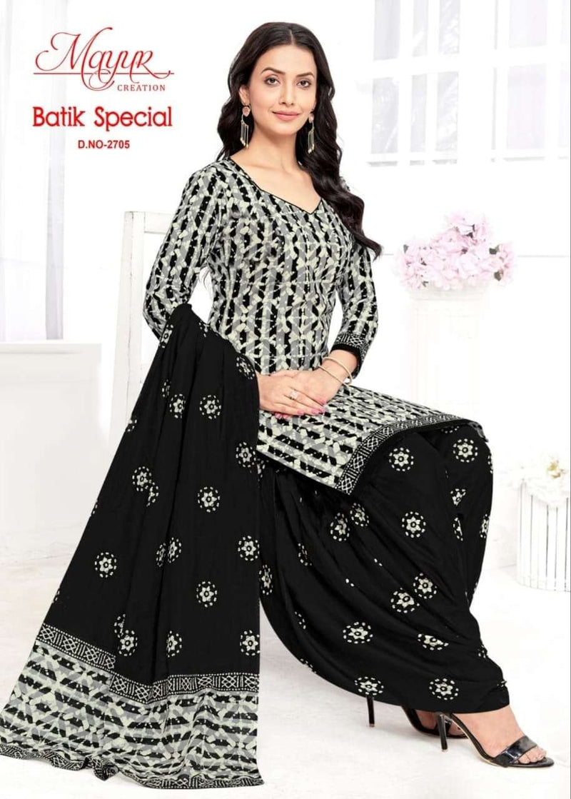 Mayur Creation Batik Special Vol 27 Cotton Patiyala Digital Fancy Dress Material Salwar Suit