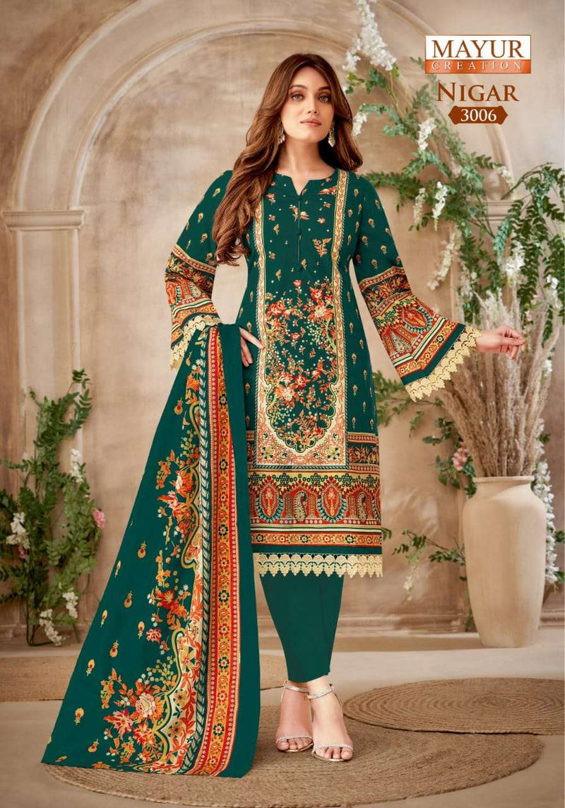 Mayur Creation Nigar Vol 3 Pure Cotton Printed Casual Wear Salwar Suit