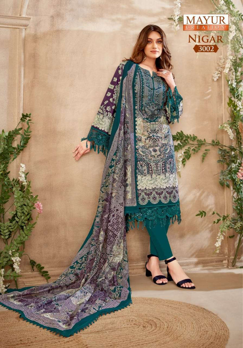 Mayur Creation Nigar Vol 3 Pure Cotton Printed Casual Wear Salwar Suit