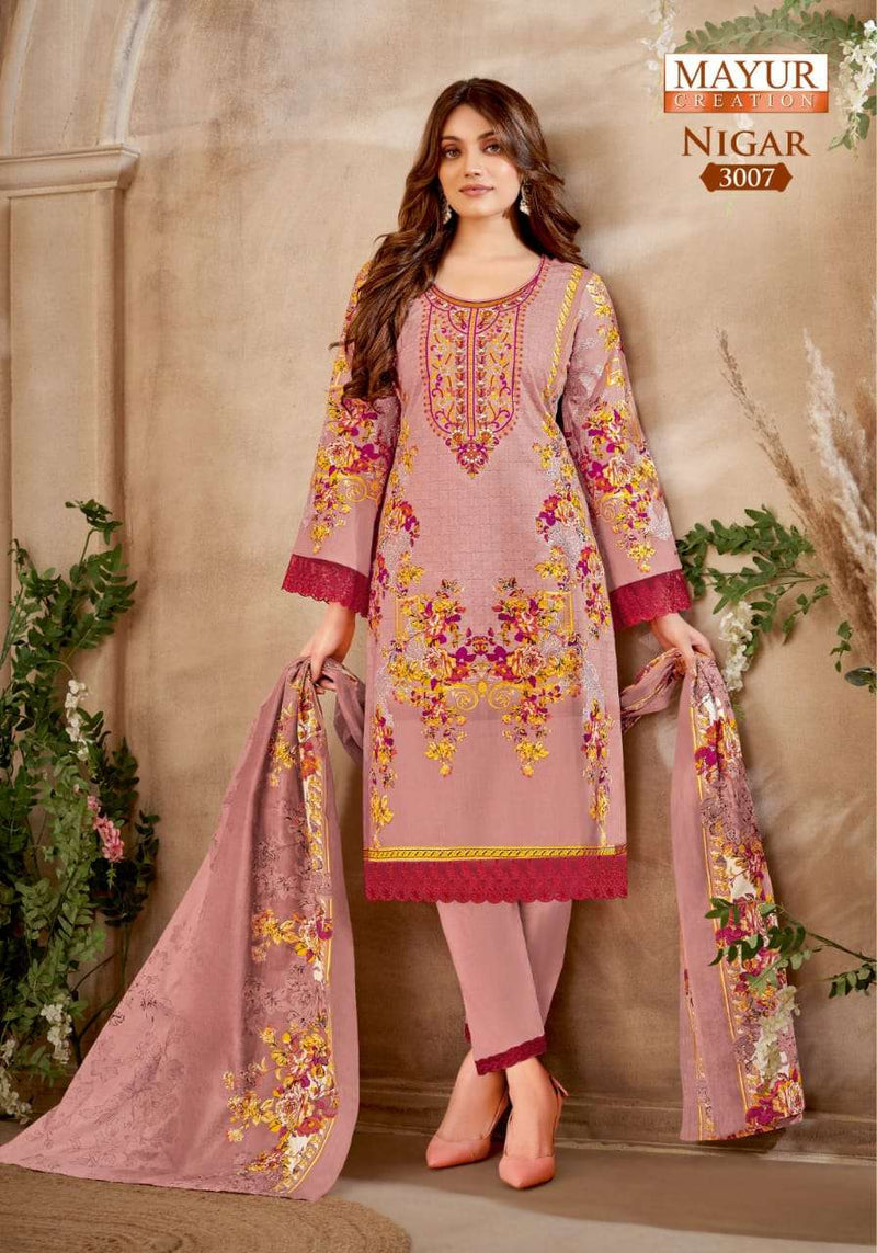 Mayur Creation Nigar Vol 3 Pure Cotton Printed Casual Wear Salwar Suit