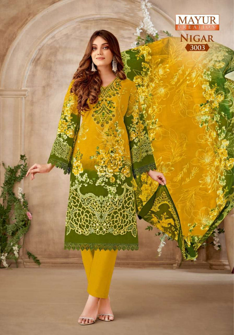 Mayur Creation Nigar Vol 3 Pure Cotton Printed Casual Wear Salwar Suit