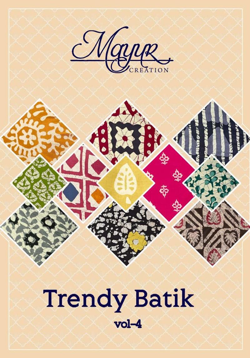 Mayur Creation Trendy Batik Vol 4 Digital Printed Embroidery Work Salwar Suit