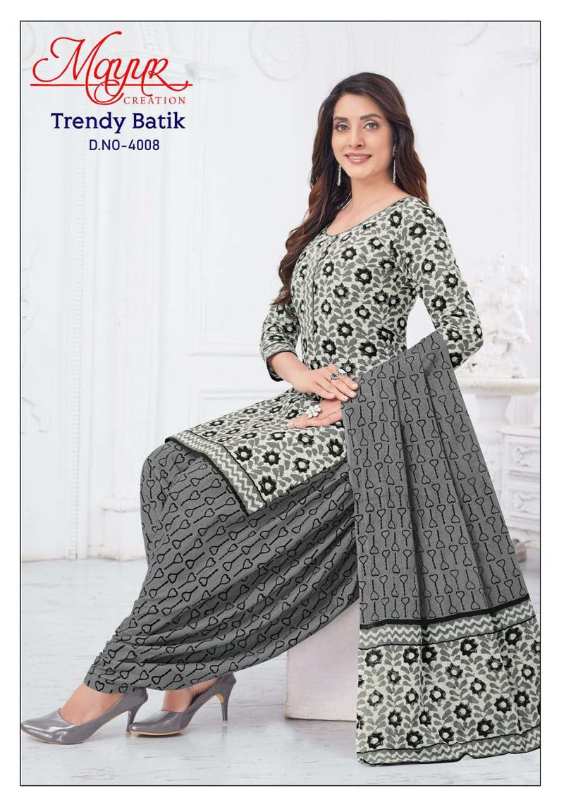 Mayur Creation Trendy Batik Vol 4 Digital Printed Embroidery Work Salwar Suit