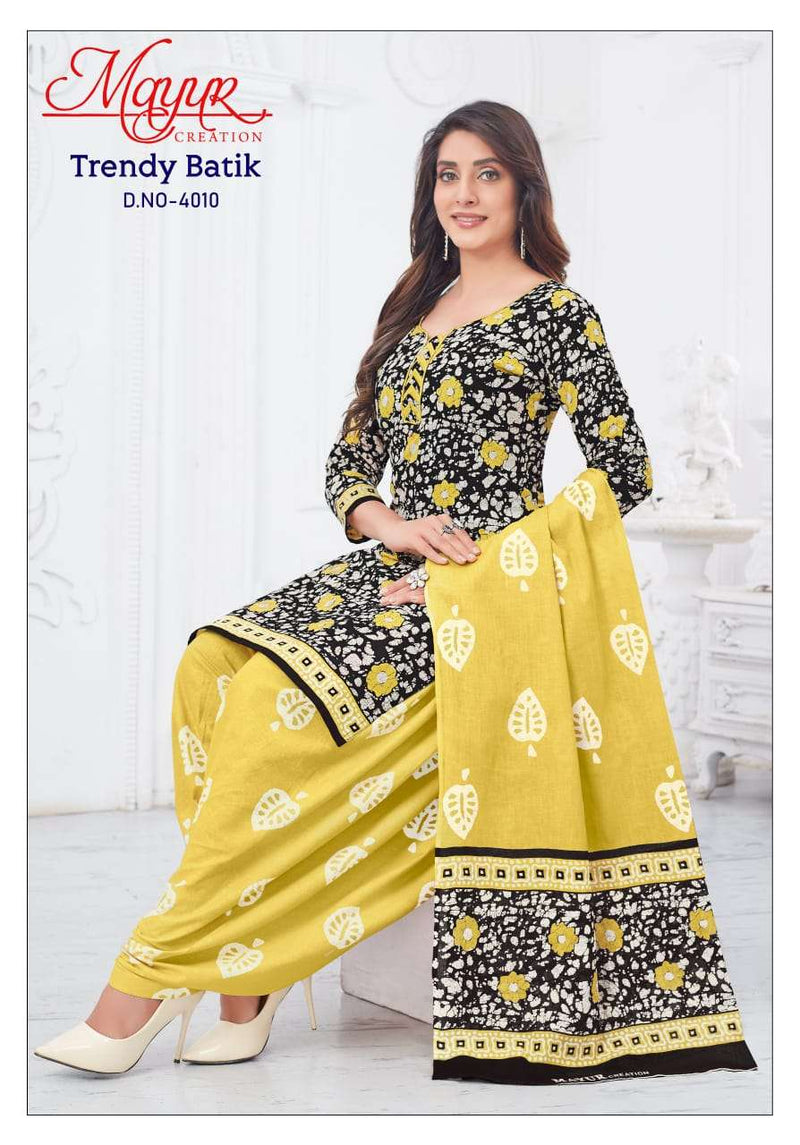 Mayur Creation Trendy Batik Vol 4 Digital Printed Embroidery Work Salwar Suit