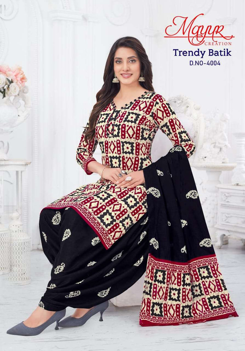 Mayur Creation Trendy Batik Vol 4 Digital Printed Embroidery Work Salwar Suit
