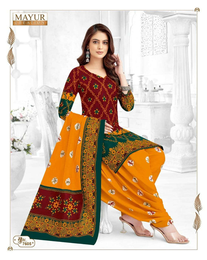 Mayur Creation Khushi Vol 6 Pure Cotton Printed Casual Wear Salwar Suit