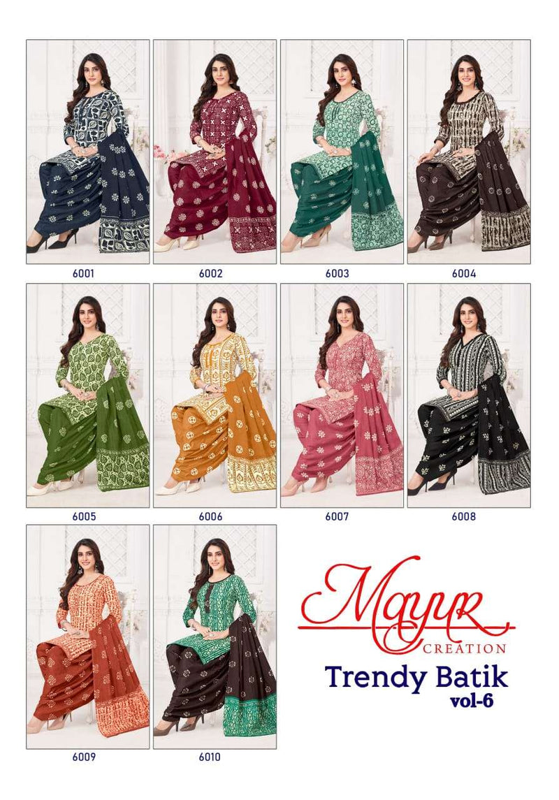 Mayur Creation Trendy Batik Vol 6 Pure Cotton Dailywear Salwar Suit