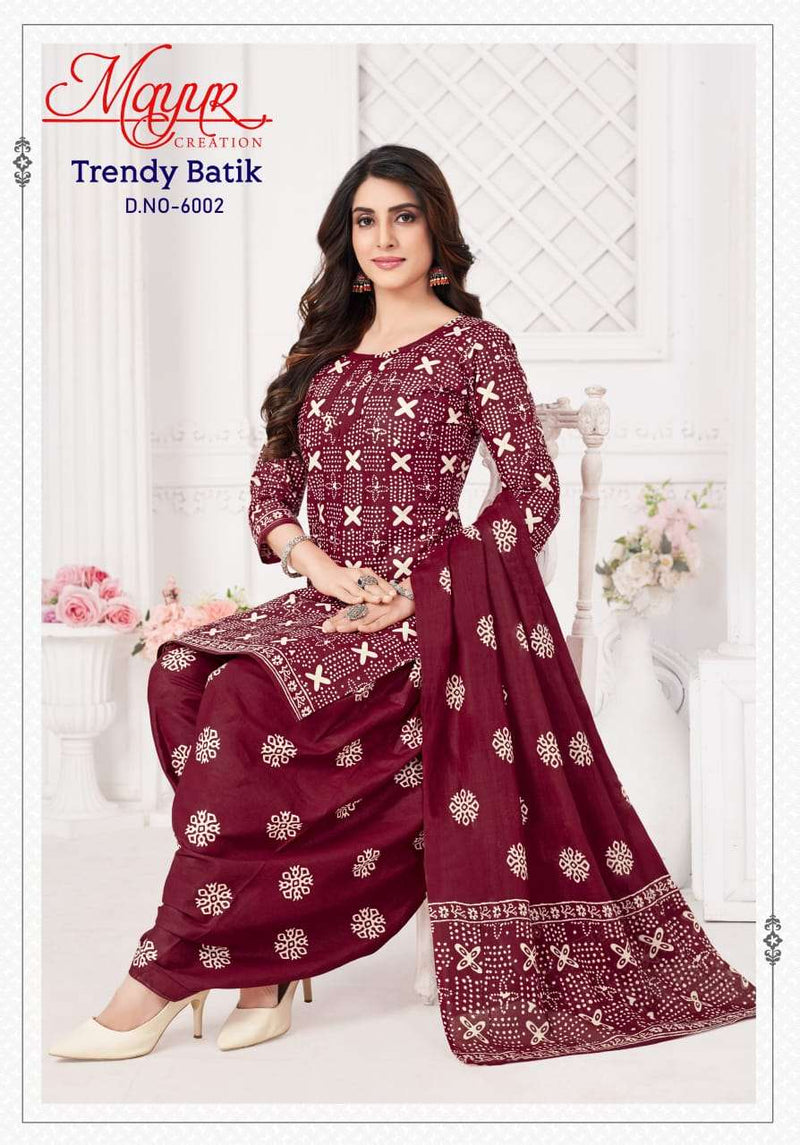 Mayur Creation Trendy Batik Vol 6 Pure Cotton Dailywear Salwar Suit